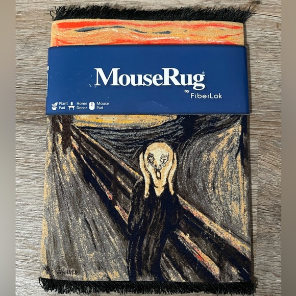 NWT - The Scream Painting - MouseRug Computer Mouse Pad - unique gift idea! - Picture 1 of 4